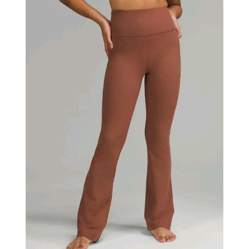 Lululemon Groove Flare Super High Rise Pants Nulu Sz 6 Ancient Cooper 32" Inseam